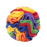 Snuffle Ball Interactive Dog Toys Ball Dog Brain Mental Stimulating Puzzle Toys For Dogs Enrichment Game Feeding Mat For Stress Relief Portable Machine Washable
