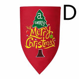 Christmas Dog Triangle Bandana Double-layer Dog Bandana