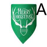 Christmas Dog Triangle Bandana Double-layer Dog Bandana