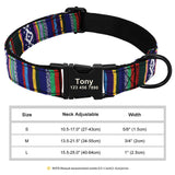 Nylon Pet Collar Personalized Customization