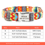 Nylon Pet Collar Personalized Customization
