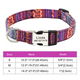 Nylon Pet Collar Personalized Customization